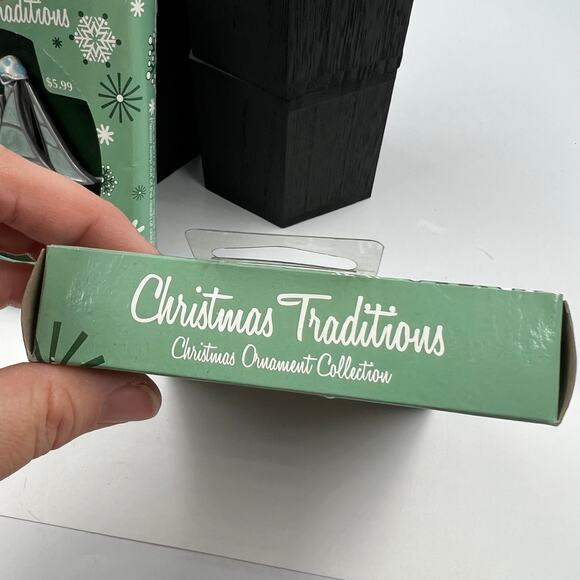 Christmas Traditions Silver Tone Ornaments Gloria Duchin Inc 2008 Sailboat Train - Picture 4 of 9